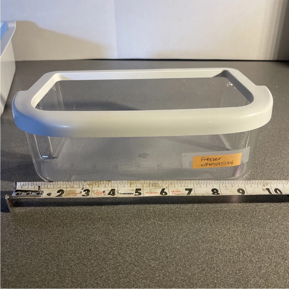 Clear Food Storage Container with White Lid